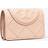 Tory Burch Fleming Soft Polished-Grain Flap Wallet - Pink Dawn