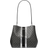 Michael Kors Pratt Medium Signature Logo and Metallic Shoulder Bag - Black