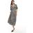 ASOS DESIGN Roll Sleeve Button Front Midi Tea Dress - Multi