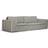 Meli Meli Luca Grande Black/White Sofa 260cm 3 Seater