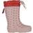 Angulus Rubber Boots with Wool Lining - Rose Hearts