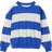 Mads Nørgaard Airy Sweat Stripe Denver Sweatshirt - Amparo Blue/Cloud Dancer