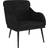 vidaXL Velor Black Fåtölj 80cm