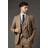 Burton Tweed Look Tailored Fit Suit Jacket - Neutral