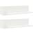 vidaXL Shelves 2 Pcs White 75 x 16.5 x 16.5 cm Wall Shelf 2pcs