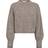 Co'Couture Coralie Crop Knit Sweater - Walnut