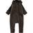 Mikk-Line Wool Baby Suit with Ears - Dark Brown Melange (50041)