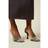 Dorothy Perkins Delphine Diamante Vinyl Slingback Stiletto Heel Court Shoe - Black