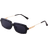 Jrllfd Rectangle Polarized Sunglasses Black/Blue