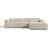 Westwing Collection Melva Hell Beige Soffa 319cm 4-sits