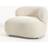 Westwing Collection Alba Teddy Bouclé Off White Loungestol 69cm