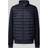 Tommy Hilfiger Mix Media Stand Collar Quilted Sweatshirt - Navy