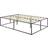 tectake Kyoto Metall Ribbotten 140 x 200 x 46.5 cm Sängram
