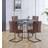 Hallowood Furniture Cullompton Large Table 4 Dining Set 120cm
