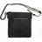 Lulu Grain Messenger Bag - Black