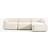 Westwing Collection Modular Cream White Sofa 277cm 3 personers