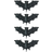 Table Decorations Bats Black 4-pack