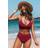 Cupshe Twist Front High Waist Bikini Set - Red