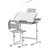 Homcom Kids Study Desk & Chair Set with USB Lamp