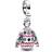 Pandora Christmas Sweater Dangle Charm - Silver/Multicolour