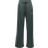 Nike Women's Sportswear Phoenix Fleece High Waisted Wide Leg Tracksuit Bottoms - Vintage Green/Sail