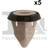 FA1 11-60007.5 Clip List Svart Vit