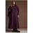 Yours Textured Flared Maxi Dress - Purple