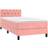 vidaXL Ramsäng Med Madrass Rosa 80x200 cm Sammet Kontinentalsäng