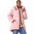 Roman Oversized Padded Hooded Coat - Rose