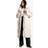 boohoo Premium Faux Fur Trim Quilted Maxi Parka - White