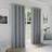 Enhanced Living Austin Grey Eyelet Blackout Curtains 46 x 90 Inch 117x182.9cm