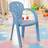 URBN Living Blue Coloured Stackable Plastic Chairs 50Cm