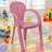 URBN Living Pink Coloured Stackable Plastic Chair 50Cm