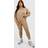 boohoo Womens Plus Oversized Half Zip And Legging Set - Beige