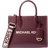 Michael Kors Mirella Small Pebbled Leather Crossbody Bag - Oxblood