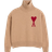 AMI Ami De Coeur Sweater - Camel/Red