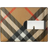 Burberry Check Clip Card Case - Sand