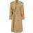 Burberry Double Breasted Midi Trench Coat - Beige