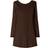 Bershka Satin Minikjole - Brun