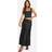 boohoo Womens Tall Satin Slip Midaxi Skirt - Black