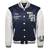 True Religion Good Life Varsity Bomber Jacket - Navy/Sapphire