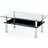 Halmar Yolanda Chrome/Black Sofabord 63x103cm
