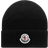 Moncler Cotton Beanie - Black