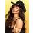 boohoo Studded Felt Detail Western Cowboy Hat - Black