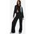 boohoo Tall Crinkle Cardigan Wide Leg Trouser - Black