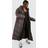 boohoo Hooded Quilt Detail Maxi Puffer - Brown