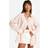 boohoo Womens Oversized Fine Stripe Shirt - Beige