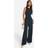 boohoo Womens Waistcoat Wide Leg Jumpsuit - Navy
