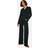 boohoo Womens Tall Long Sleeve Shirt Trousers Pyjama Set - Black