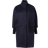 Comma Wool Coat with Ribbed Collar and Sleeves - Navy